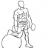 Bicep Curl on Stability Ball with Leg Raised