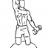 Bicep Curls with Overhead Extension Kneeling on SB